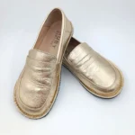 Women's Gold Penny Loafer