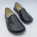 Barefoot Elasticated Moccasins Men Shoes Rubber Sole Black