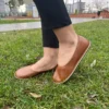 Barefoot Women's Brown Flat Ballet Shoes