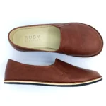 dark brown barefoot women loafer handmade