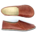 dark brown barefoot women loafer