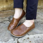 Barefoot Women Loafer Elasticated Brown