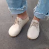 Women’s Earthing Beige Barefoot Oxford Shoes