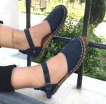 sandals grounding navy blue