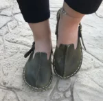 Barefoot Women Sandals Closed Toe Olive Green