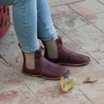 Women’s Burgundy Barefoot Chelsea Boots