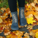 women’s blue barefoot boots