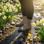 women barefoot boots mink