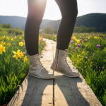 Women’s Mink Barefoot Long Ankle Boots With Lace