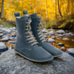women’s blue barefoot boots