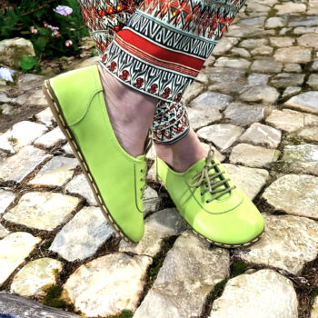 Pistachio Green Earthing Sneakers For Women