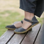 Gray Earthing Barefoot Sandals