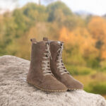 Women’s Taupe Suede Earthing Long Boots