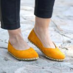 Flat Yellow Ballet Earthing Shoes
