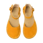 Women’s Yellow Suede Minimalist Grounding Sandals