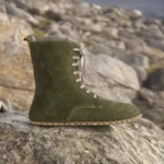 Green Women Boots suede