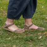 Suede Taupe Women Sandals