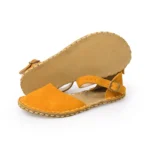 Women’s Yellow Suede Minimalist Grounding Sandals