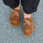 brown suede oxford shoes for women