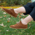 brown suede oxford shoes for women