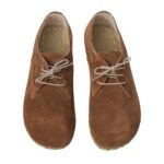 brown suede oxford shoes for women