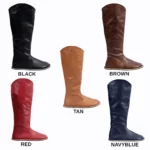 Knee High Boots Tan Color