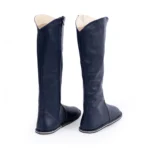 women barefoot high boots