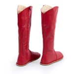 Red Knee High Boots For Women