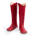 Red Knee High Boots For Women