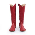 Red Knee High Boots For Women