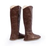 dark brown high boots for women