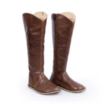 dark brown high boots for women