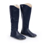 women barefoot high boots