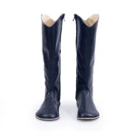 women barefoot high boots