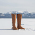 Barefoot Knee High Boots Tan