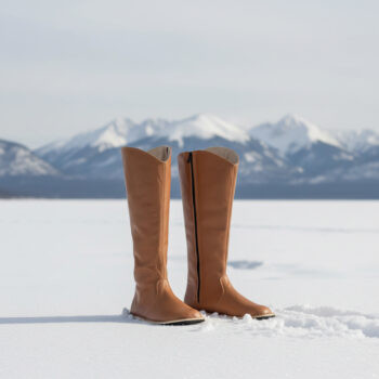 Barefoot Knee High Boots Tan