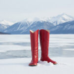 Barefoot Knee High Boots Red