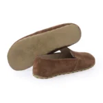Women Brown Suede Loafer-3rfe