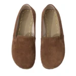 Women Brown Suede Loafer-3rfe