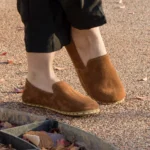 Women's Earthing Brown Suede Barefoot Loafer