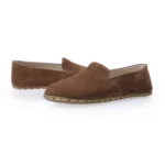 Women Brown Suede Loafer-3rfe