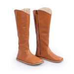 Knee High Boots Tan Color