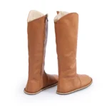 Knee High Boots Tan Color