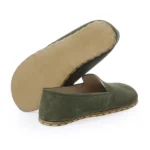 women-green-suede-loafer-8738j