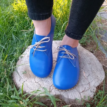 Women’s Earthing Blue Barefoot Oxford Shoes