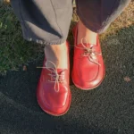 Women’s Red Barefoot Boat Moccasins