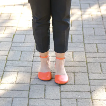 Orange Green Mary Jane Sandals