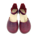 Burgundy Barefoot Minimalist Women's Sandals