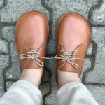 Women’s Tan Barefoot Oxford Shoes