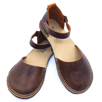 Dark Brown Barefoot Minimalist Women's Sandals